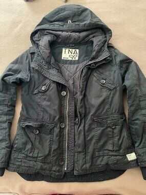 SUPER COOL 2008 Aritzia TNA Platoon Jacket Black Large